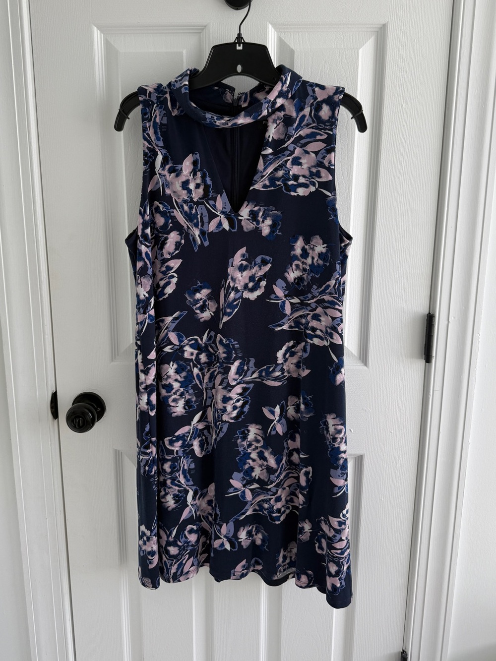 Ivanka Trump Floral Navy Dress